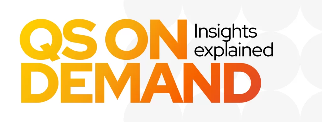 The QS On Demand logo